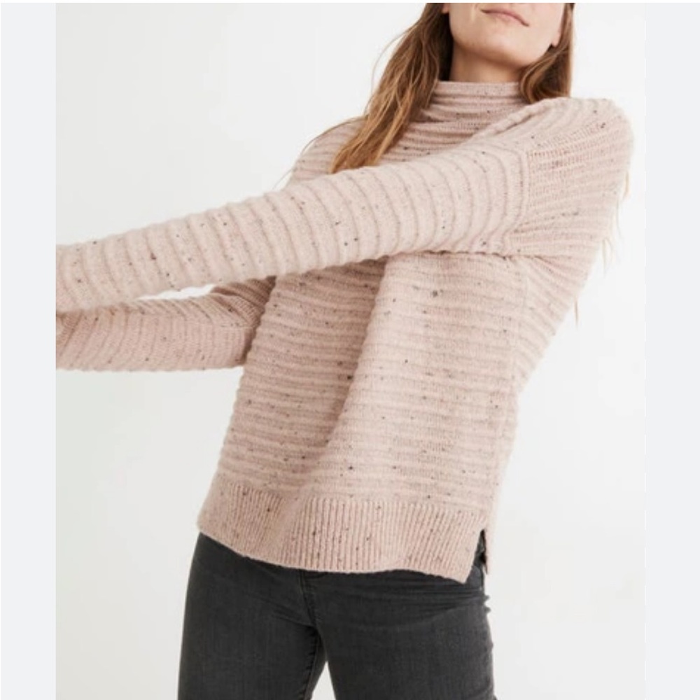 Madewell Donegal Belmont Mockneck Sweater in Coziest Yarn Size Medium - Picture 3 of 11